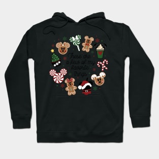 These Are a Few of my Favorite Things Disney Christmas Cute Family Candy Cake Food Hoodie